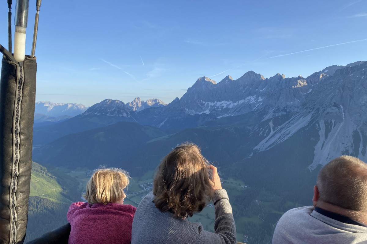 Ballonfahren im Herbst