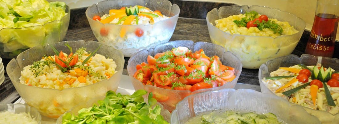 Salatbuffet im Hotel am Sonnenhügel