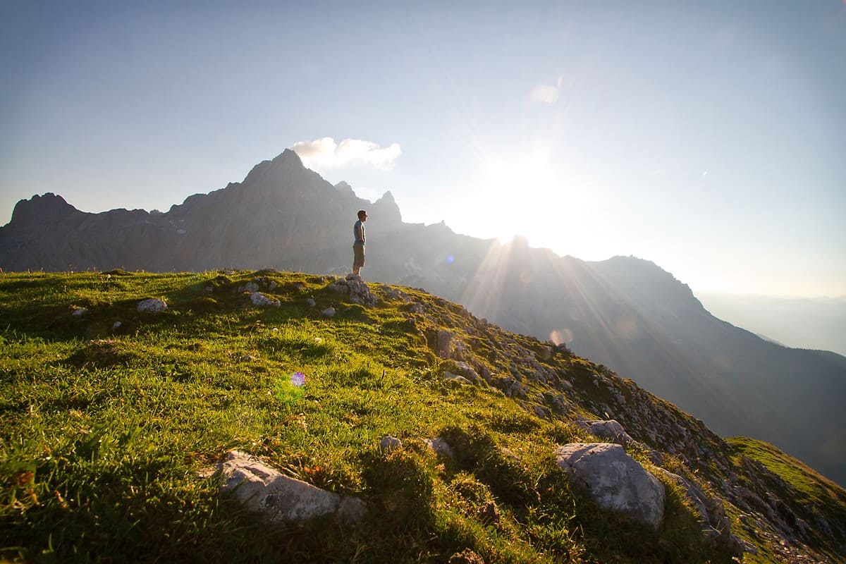 Wandern bei Sonnenuntergang © TVB Filzmoos / Andreas Kocher